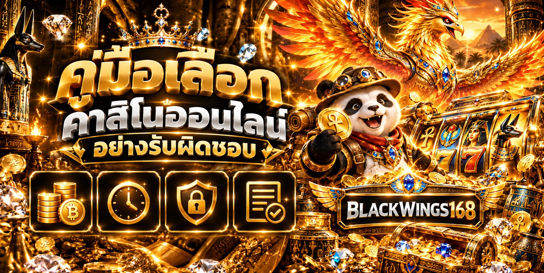 BLACKWINGS168 คู่มือเลือกคาสิโนออนไลน์อย่างรับผิดชอบ